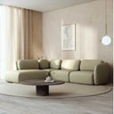 Ver imagem 1 de Sofá Modular 4 Lugares com Sumiê Orla 315cm Cabecasa MadeiraMadeira Verde Água