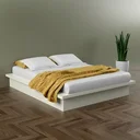 Ver imagem 1 de Cama de Casal Tamanho Casal Estilo Japonês 165cm 100% MDF Off White Branco