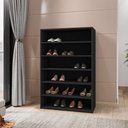 Ver imagem 1 de Sapateira Vertical 18 Pares 72cm Closet Organizador Melice Preto A01 - D’Rossi