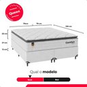 Ver imagem 4 de Cama Box Queen + Colchão Comfort Class Pillow Top 158x198cm Branco/suede Branco
