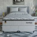 Ver imagem 6 de Cama Box Queen + Colchão Comfort Class Pillow Top 158x198cm Branco/suede Branco