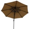 Ombrelone Lateral Belize Rivatti 300 cm em Aluminio com Base Cruz Capa Poliéster Fendi - 2