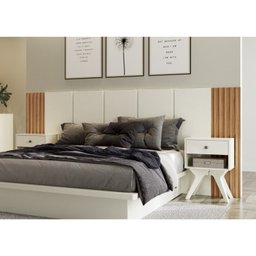 Cabeceira Casal 270x120cm em MDF  - 1