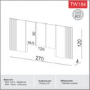 Ver imagem 5 de Cabeceira Ripada Queen 270cm 100% MDF Branco
