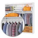 Ver imagem 6 de Guarda-roupa Casal Genova 6 Portas 4 Gavetas Branco/cinamomo - Carioca Móveis
