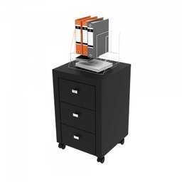 Kit 5 Peças com Mesa para Escritório, Armário Baixo, Armário Alto, Estante e Gaveteiro - 14