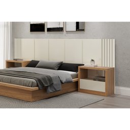 Cabeceira Casal Queen 300x120cm em MDF  - 1