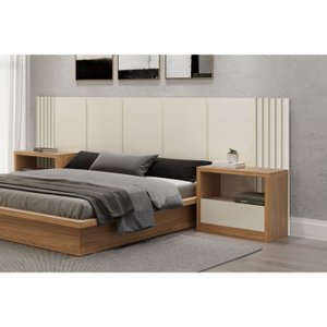 Cabeceira Casal Queen 300x120cm em MDF 