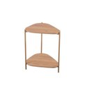 Ver imagem 4 de Mesa Lateral com Prateleira Orgânica 44,2cm Pé de Metal 28016 Artesano