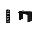 Ver imagem 2 de Conjunto Home Office 2 Peças com 1 Escrivaninha para Escritório e 1 Estante Tecno Mobili Preto