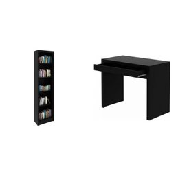Conjunto Home Office 2 Peças com 1 Escrivaninha para Escritório e 1 Estante Tecno Mobili - 2