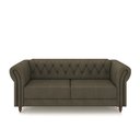 Ver imagem 7 de Conjunto de Sofá Sala de Estar Stanford Chesterfield 2 e 3 Lugares 180cm/260cm Pés Madeira Couro Cap