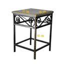 Ver imagem 7 de Sala de Jantar Completa com Mesa e 4 Banquinhos Quadrada Tampo em Madeira Estrutura em Ferro