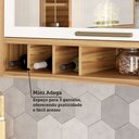 Ver imagem 7 de Armário de Cozinha com Balcão e Tampo 10 Portas 6 Gavetas Pérola 100% Mdf Vidro Reflecta Amêndoa/bra