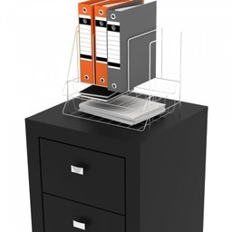 Kit 3 Peças com 1 Mesa em L 1 Estante 1 Gaveteiro Espresso Móveis - 12