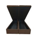 Ver imagem 1 de Box Baú Casal Bipartido 69 Blindado na Chapa de Madeira - Linhão - Turim Marrom
