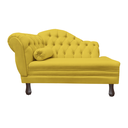 Ver imagem 1 de Recamier Sofá Direito Larissa 120cm Sala Suede Amarelo - In Decor