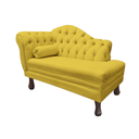 Ver imagem 4 de Recamier Sofá Direito Larissa 120cm Sala Suede Amarelo - In Decor