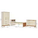 Ver imagem 6 de Quarto Infantil Completo Crescer CB1490 em MDP Acabamento BP Argila-Jequetiba Kappesberg