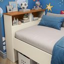 Ver imagem 5 de Quarto Infantil Completo Crescer CB1490 em MDP Acabamento BP Argila-Jequetiba Kappesberg