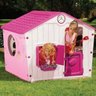 Casinha de Boneca de Plástico para Criança Entrar Playground Brinquedo Infantil Bel Fix Rosa - 2