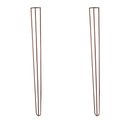 Ver imagem 1 de Kit 2 Pés de Metal 90 CM Hairpin Legs Aparador e Mesa de Canto Bronze