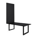 Ver imagem 2 de Mesa de Reunião Retangular F5 Office Industrial MDF 180cm Preto