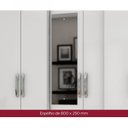 Ver imagem 6 de Guarda-Roupa Casal 6 Portas 3 Gavetas com Espelho Santorini Henn Branco