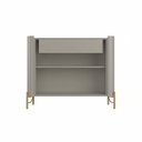 Ver imagem 3 de Buffet Mdf com Gaveta e Porta Brise L98,5 X A81,5cm Grigio/dourado F830b