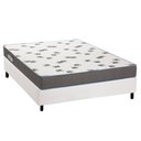 Ver imagem 1 de Cama Box Casal: Colchão Espuma D33 Ortobom Light Saúde + Base CRC Courano White(138x188)