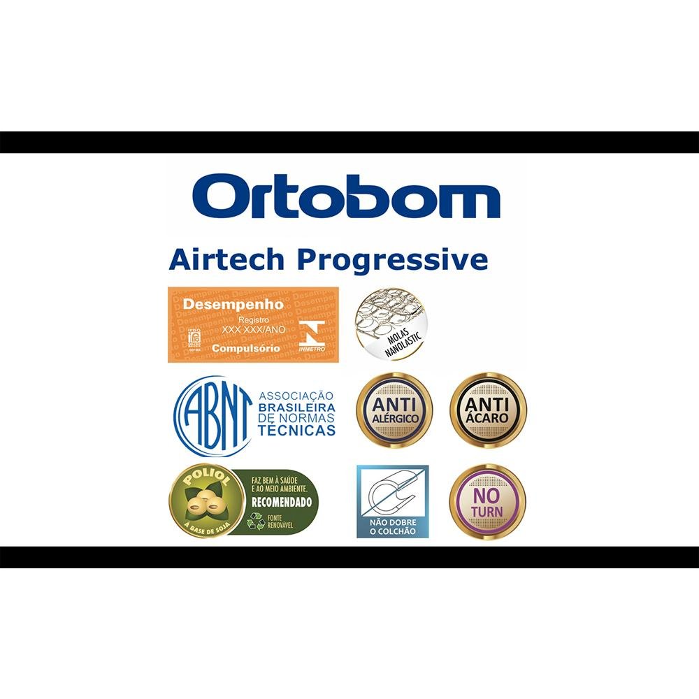 Colchão King Ortobom Airtech Progressive Super 193x203x29 - 5