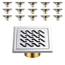 Ver imagem 1 de Ralo 10x10 Kit 15 Uni Aço Inox Banheiro Lavabo Anti Odor Anti Inseto Higienico Seguro Resistente Ant