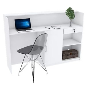 BALCÃO DE RECEPÇÃO ATENDENTE COM PORTA M469.B (LOJA, CAIXA) MUNDI MOVEIS