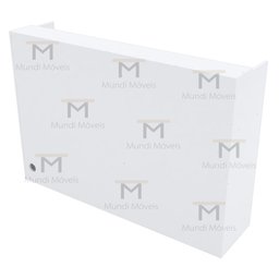 BALCÃO DE RECEPÇÃO ATENDENTE COM PORTA M469.B (LOJA, CAIXA) MUNDI MOVEIS - 4