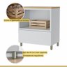 Gabinete para Banheiro 80cm Mdf Nesher Marquesa Branco Marrom - 8
