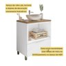 Gabinete para Banheiro 80cm Mdf Nesher Marquesa Branco Marrom - 7