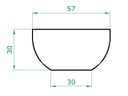 Ver imagem 4 de Kit 6 Vaso Planta 60x30 Bacia Polietileno BGPLASTICOS AZUL BEBE 019
