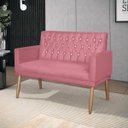 Ver imagem 1 de Namoradeira Decorativa Lauren para Sala Rosa