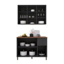 Ver imagem 5 de Armário Cozinha Modulada Compacta Americana 100% MDF 120cm Provence Multimóveis Crink-CPT012