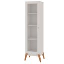 Ver imagem 6 de Estante Livros Genialflex Malta 1 Porta de Vidro Branco