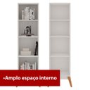 Ver imagem 5 de Estante Livros Genialflex Malta 1 Porta de Vidro Branco
