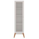 Ver imagem 2 de Estante Livros Genialflex Malta 1 Porta de Vidro Branco