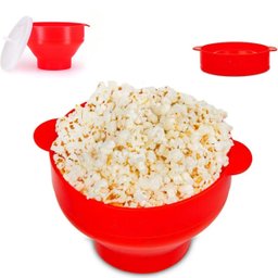 Pipoqueira de Silicone para Micro-ondas - Pipoca Fresquinha e Saudável - 1