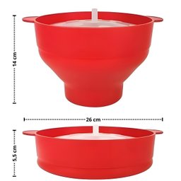 Pipoqueira de Silicone para Micro-ondas - Pipoca Fresquinha e Saudável - 4