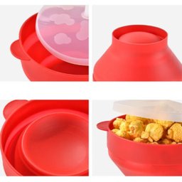 Pipoqueira de Silicone para Micro-ondas - Pipoca Fresquinha e Saudável - 5