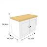Gabinete para Banheiro 2 Portas 80cm Provence Mazzu - 3