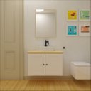 Ver imagem 1 de Gabinete para Banheiro 2 Portas 80cm Provence Mazzu