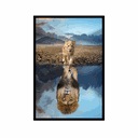 Ver imagem 1 de Quadro Decorativo Grande Para Sala Quarto Leão de Judá:Preto