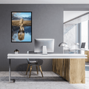 Ver imagem 2 de Quadro Decorativo Grande Para Sala Quarto Leão de Judá:Preto