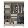 Guarda-Roupa Casal 6 Portas 2 Gavetas Milos Henn - 3